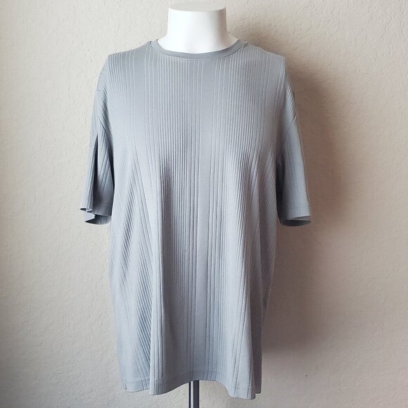 XL Claiborne gray moisture wicking short sleeved shirt - Picture 1 of 7